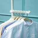 Flexible Clothes Hanger One Column Consists Of 3 Irons, 3 Wings, 3 Screws, 2 Silicone bases