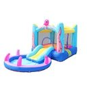 Outdoor Kids Swimming Pool Toy Doctor Floating House Dolphin Octopus Jumping Water Spray Fun Garden With Tube Trampoline