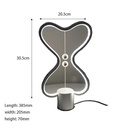 Balance LED Table Lamp Smart Lampara Magnetic Mid-air Switch USB Creative Bedroom Bedside Night Light Double Heart Colorful Gift