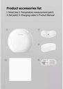 LILIBAE Smart  Thermometer 24-Hour Smart Recharge Thermometer Patch With Wireless Alerts Baby Fever Monitor Digital Wearable Thermometer for Infant