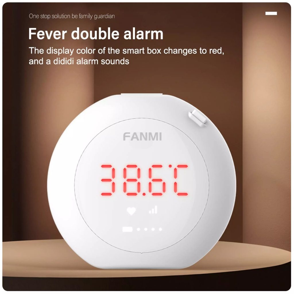 LILIBAE Smart  Thermometer 24-Hour Smart Recharge Thermometer Patch With Wireless Alerts Baby Fever Monitor Digital Wearable Thermometer for Infant
