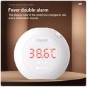 LILIBAE Smart  Thermometer 24-Hour Smart Recharge Thermometer Patch With Wireless Alerts Baby Fever Monitor Digital Wearable Thermometer for Infant
