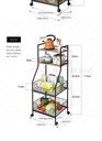 Kitchen Multi-Layer For Microwave And Oven For Vegetable Storage
