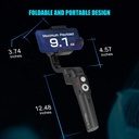 MOZA Mini S Foldable 3-Axis Handheld Gimbal Stabilizer (Black)