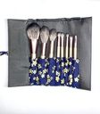 Ducare 8pcs Chinese Classical Makeup Brushes Set Champagne and Taro Purple Plastic Composite Gradient Cosmetic Brushes Kit Powder/Blusher/Highlight/Eye Shadow/Lip Brush with Travel Cloth bag (Purple)