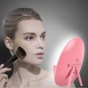 Multifunctional Desktop Wireless Charging Makeup Led Mirror With Wireless Charger
