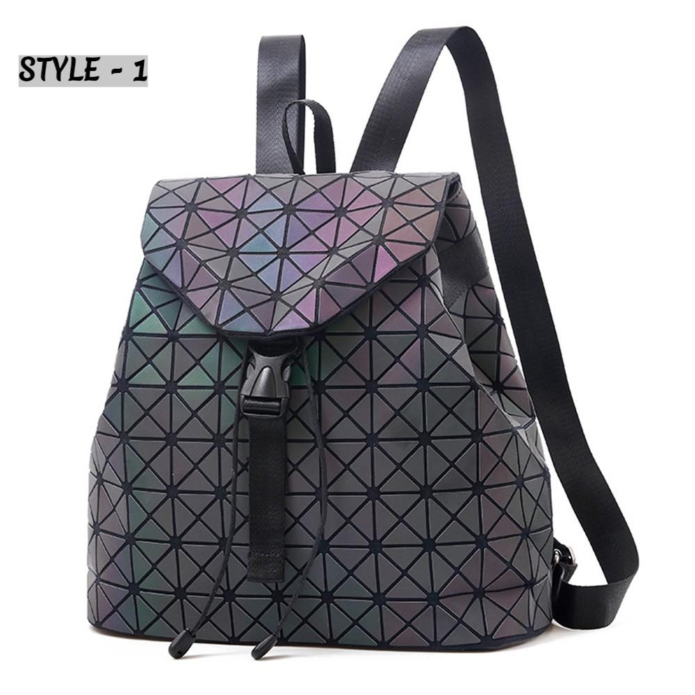 Classic Fashion Geometric Backpack Multicolour Bag | GLOW 7316-2 |