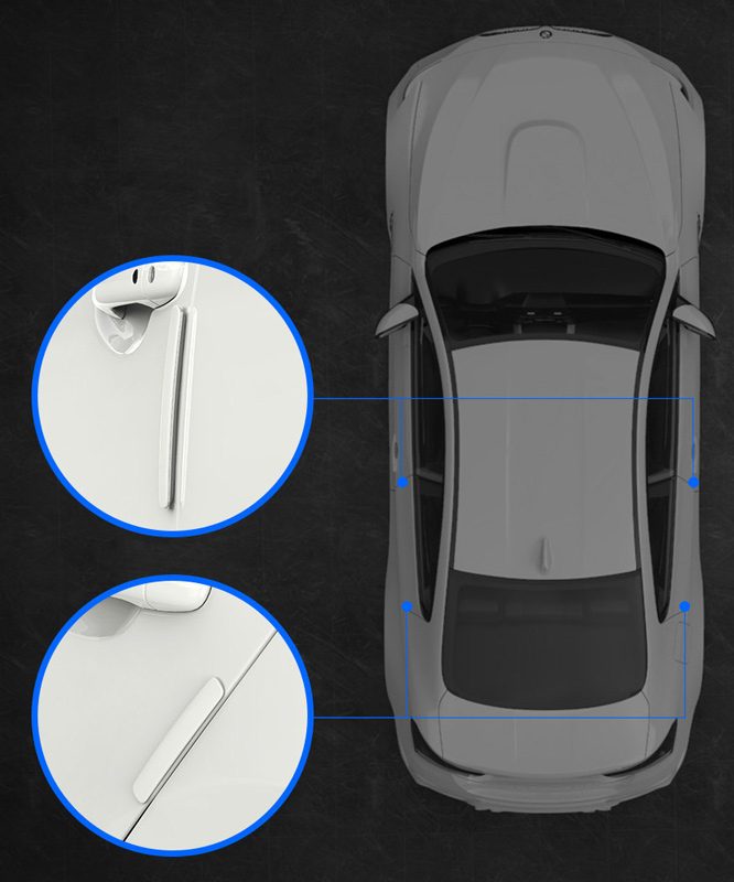 Baseus | CRFZT-01 | Car Door Protector Guard Airbag Buffer Strip Scratch Protector Car Rubber Bumper Stickers Auto Door Edge Protection | 4Pcs |