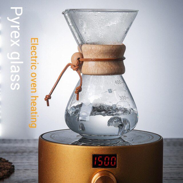 Special Offer | 2 In 1 | OAMCEG V60 Classic Glass Espresso Coffee Maker | 400mL | ( + ) Merkava Roasters | 200 pcs | Dust-proof Kitchen Filter Paper For Coffee Machine's
