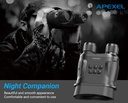 Apexel Night Vision Scopes Binoculars for Darkness, HD Digital Infrared Night Vision for Spotting Hunting Surveillance |APL-NV008|+Two Lithium batteries