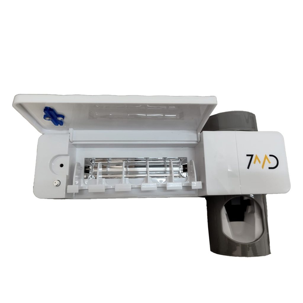 7MD Multi Toothbrush Sanitizer and Holder with Automatic Toothpaste Dispenser For Long Term Use