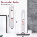 7MD Portable Mini Mop Self Squeeze For Small Spaces Wet Ceramic Drill Floor Cleaning Hand Free Squeeze Mop With 2 Sponges