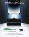 7MD Mini Portable Power Bank 5,000 mAh + Led Indicator With Built-In Plugon-C/L