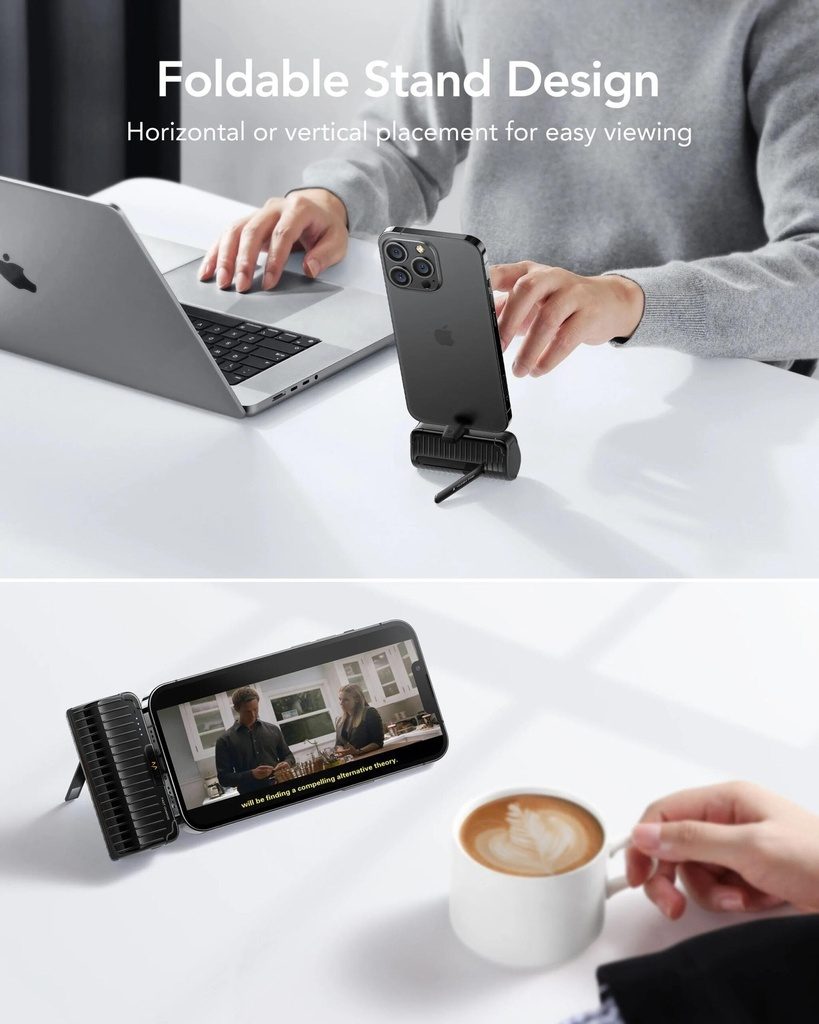7MD Mini Portable Power Bank 5,000 mAh + Led Indicator With Built-In Plugon-C/L