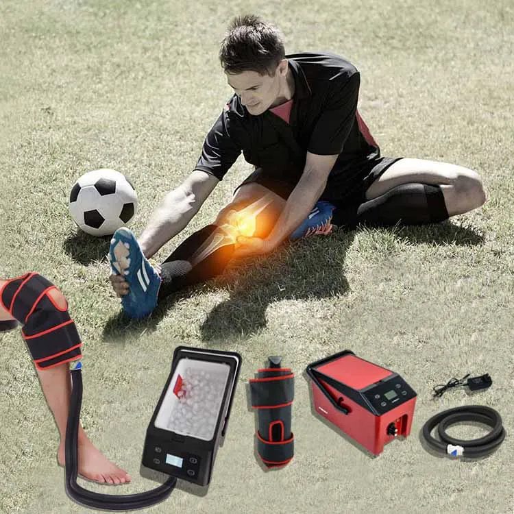 7MD Pulse Ice Cold Compression Massage Device Physical Therapy System For (Knee, Ankle & Full Leg-M) Model: KRP/MYY-M