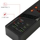 7MD Power Socket 4-Outlet, Power Extension Socket (USB*2+Type-C*4) 3000W