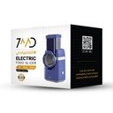 7MD Electric Food Slicer Multifunctional Vegetable Cutter Potato Slicer Rotary Cheese Graters Chopper Shredders | MDQ1B | - Blue