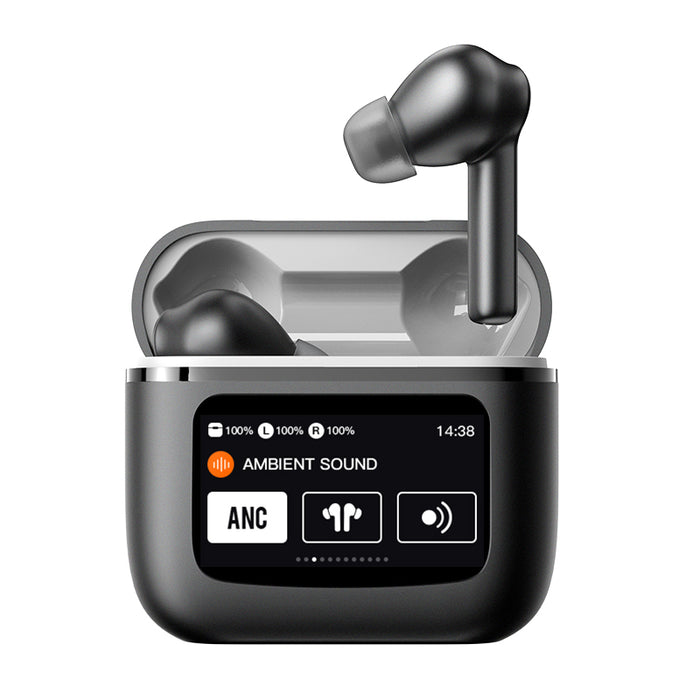 Green Lion Touchwave ANC Wireless Earbuds With LCD Touch Screen | GNTWVEANC |