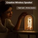 7MD Creative Bedside Lamp, Warm LED Light, Bluetooth Speaker, Touch Sensor Diming Light, Valentine Birthday Gifts | LJC-167 |