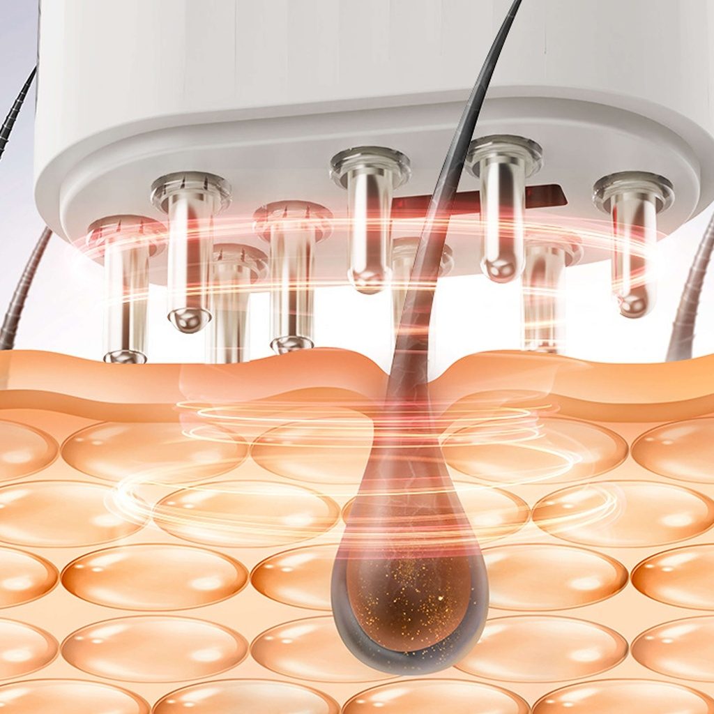 7MD Electric Massage Brush Electric Hair Oil Applicator and Hair Scalp Massager Brush Scalp Applicator Comb Model:7MD2417