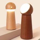 7MD Smart Indoor LED Light Wooden With Voice Control & 3 Brightness Levels, Intelligence Voice Activated, Night Dimmable Touch Control Table Lights, Table Lamp | 7MD2422 |