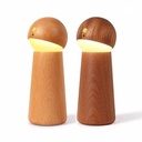 7MD Smart Indoor LED Light Wooden With Voice Control & 3 Brightness Levels, Intelligence Voice Activated, Night Dimmable Touch Control Table Lights, Table Lamp | 7MD2422 |