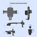 7MD Car Universal Windshield Phone Holder With 360 Degree Adjustable Viewing Angle