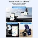 7MD Car Universal Windshield Phone Holder With 360 Degree Adjustable Viewing Angle