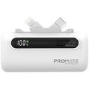 Promate Ultra-Compact Fast Charging Power Bank with Dual foldable USB-C™ & Lightning Connectors 20W, 5000mAh | PowerUp-Duo |