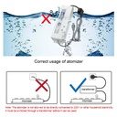 Mist Maker 8/12 Head Ultrasonic Mist Fogger with Power Supply for Rockery, Pool, Fish Pond Fog
