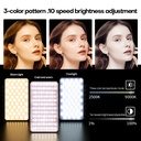 Magnetic Double-Sided Pocket Clip LED Selfie Light for Cell Phone Creative Video Lighting | M20 |