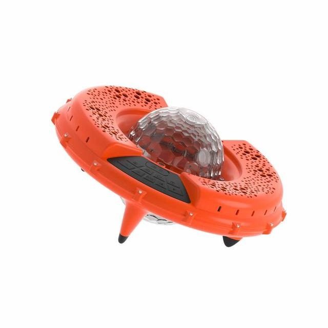 Porodo Soundtec Disco LED light Floating IP67 Water Resistant Bluetooth Speaker with 24000 mAh Battery Capacity & 19V/1.5A DC Input |PD-STDISCO-OG|