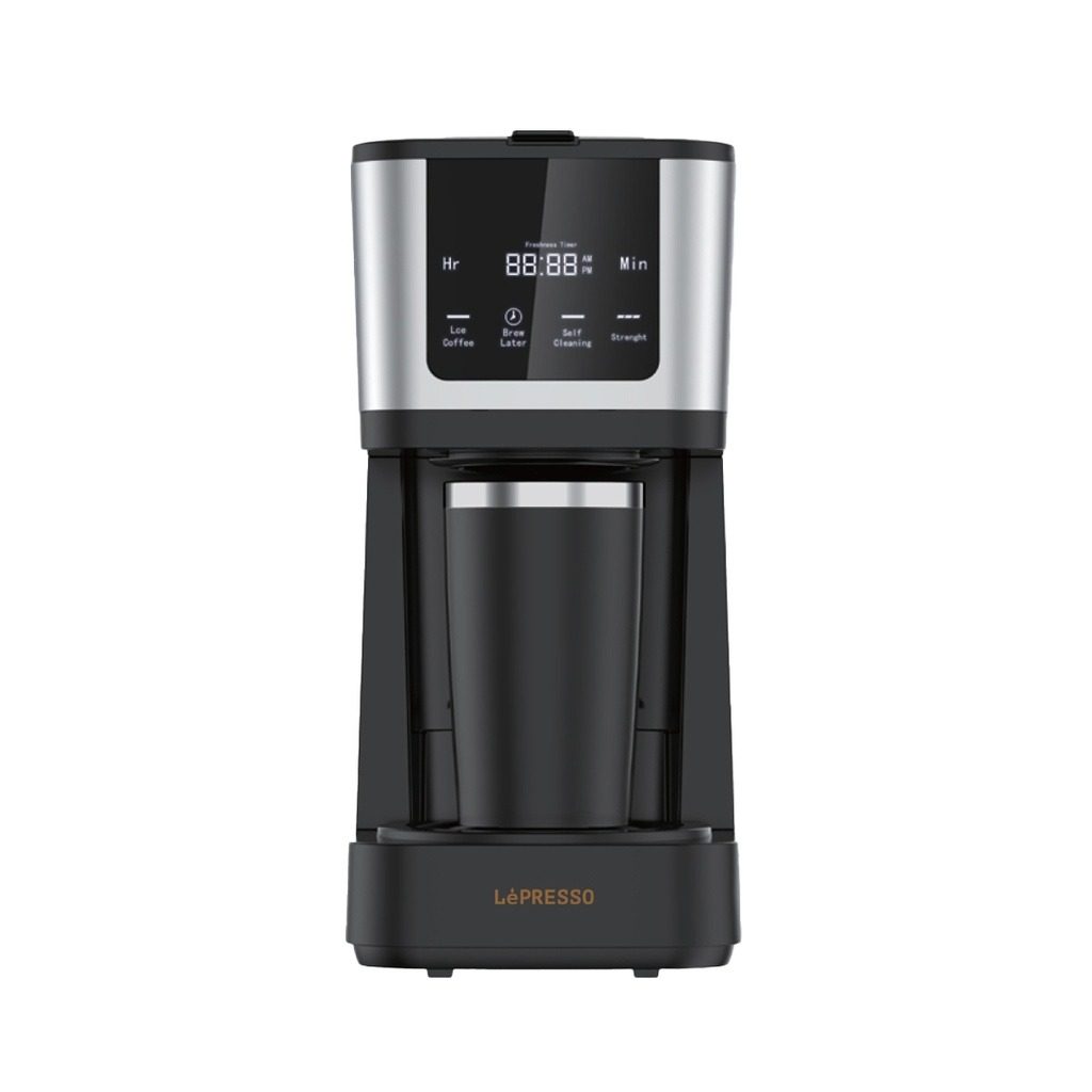 LePresso Rich Brew Coffee Machine with Interactive Touch Display, 50-60Hz Rated Frequency and UK 3-Pin Power Plug |LP006||LPCFFM0006-BK|