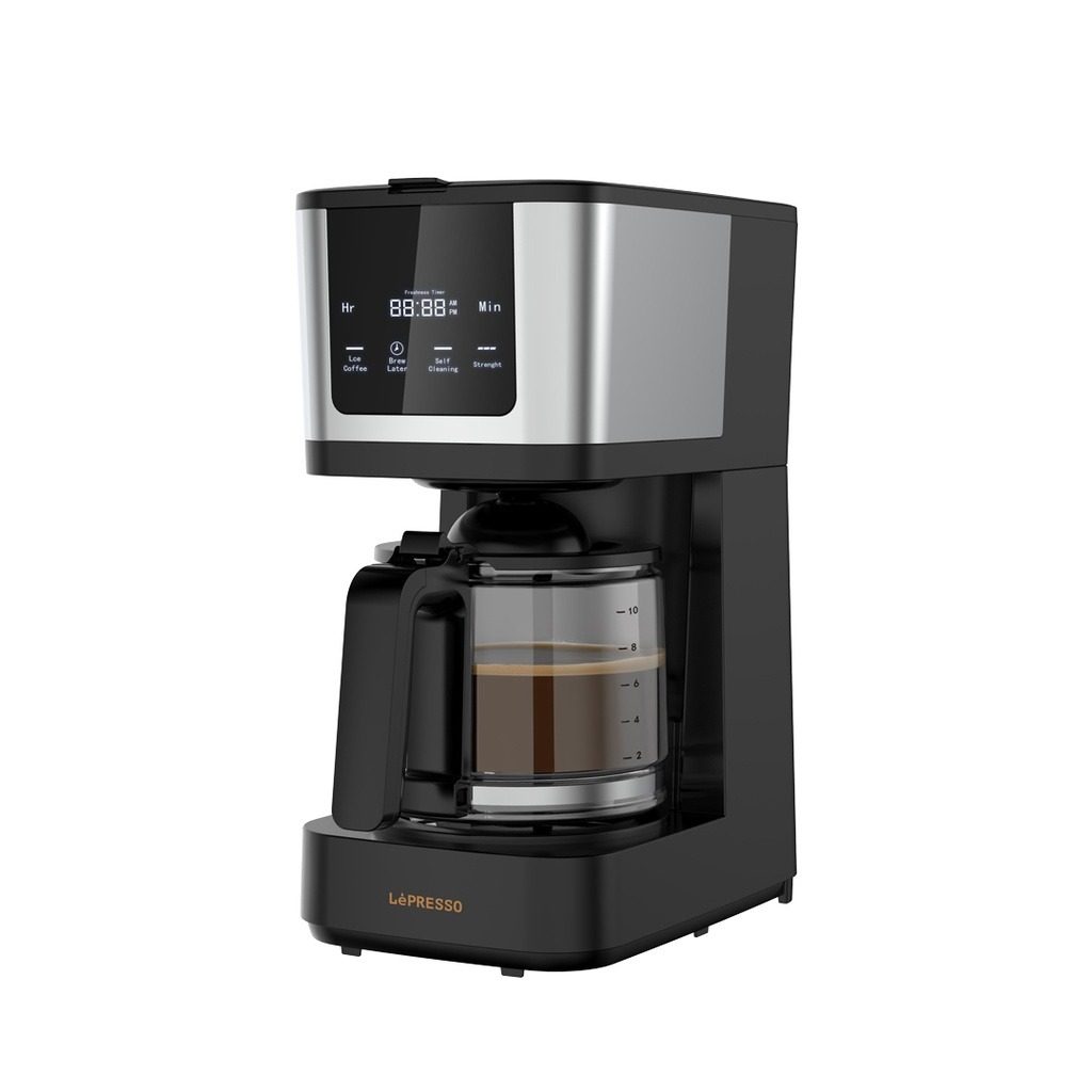 LePresso Rich Brew Coffee Machine with Interactive Touch Display, 50-60Hz Rated Frequency and UK 3-Pin Power Plug |LP006||LPCFFM0006-BK|