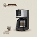 LePresso Rich Brew Coffee Machine with Interactive Touch Display, 50-60Hz Rated Frequency and UK 3-Pin Power Plug |LP006||LPCFFM0006-BK|