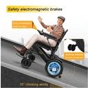 7MD Portable Foldable Electric Wheelchair Smooth Ride for Disabled & Elderly Travel
