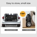 7MD Portable Foldable Electric Wheelchair Smooth Ride for Disabled & Elderly Travel