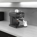 LePresso Retro Espresso Boiler Machine Gauge and Milk Steamer with 15 Bar Ulka Pump 950W Rated Power an 1.2 Liter Water Tank Capacity | LPCFFM0012 |