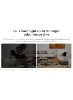 Xiaomi C301 Smart Camera 3MP with 2K Image Quality Privacy Focused Voice Control Night Vision and 8GB to 256GB microSD Supported Cloud Storage |C301|