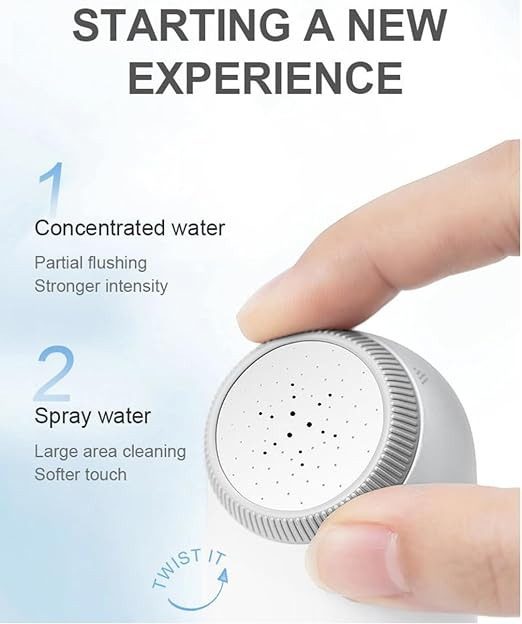 7MD Mini Cleaner Electric Portable Bidet | 2 Flushing Modes | Type-C Charging | Lightweight | 65 x 30 seconds use time | 400mAh Battery | Waterproof | Pink & Silver | 12 Months Warranty |