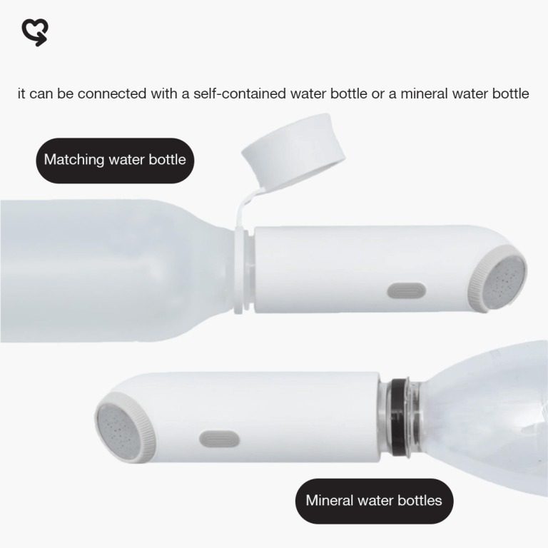 7MD Mini Cleaner Electric Portable Bidet | 2 Flushing Modes | Type-C Charging | Lightweight | 65 x 30 seconds use time | 400mAh Battery | Waterproof | Pink & Silver | 12 Months Warranty |
