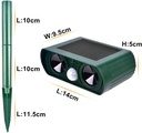 Solar Animal Repeller Ultrasonic Solar Powered Waterproof with Motion Sensor