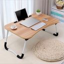 CHARMDI Foldable Laptop Table, Portable Laptop Bed Tray Tablet Slots