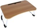 CHARMDI Foldable Laptop Table, Portable Laptop Bed Tray Tablet Slots
