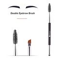 DUCARE DUAL ENDED EYEBROW BRUSH EYEBROW BRUSH / SPOOLIE (DF16)