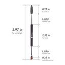 DUCARE DUAL ENDED EYEBROW BRUSH EYEBROW BRUSH / SPOOLIE (DF16)