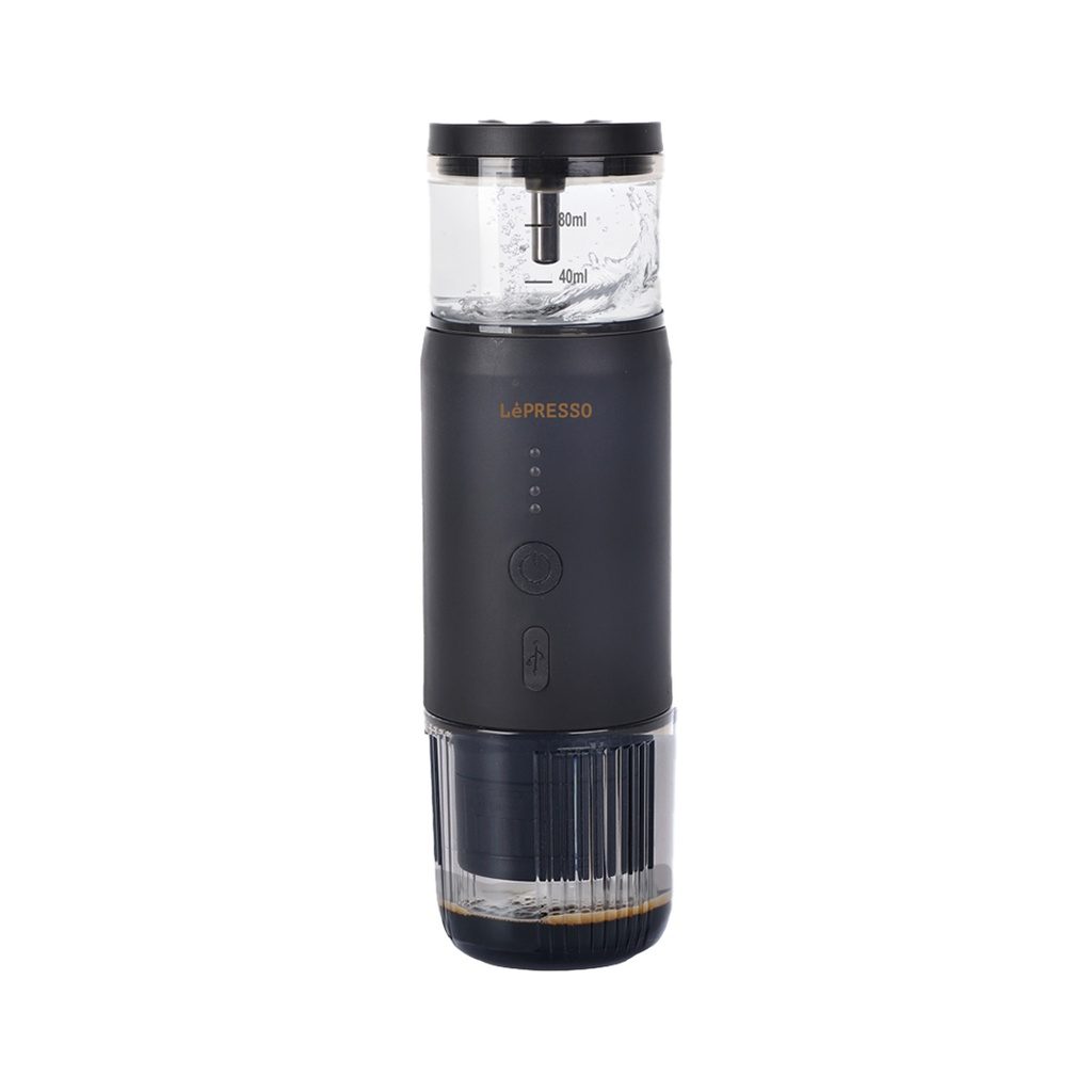 LePresso 135W 80ml Portable Espresso Machine Temperature Gauge Direct Heating & Extraction for Perfect Coffee |LP001||LPCFFM0001|