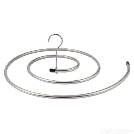 [2043] Multifunctional Stainless Steel Round Drying Rack Household Spiral Sheet Clothes Hanger